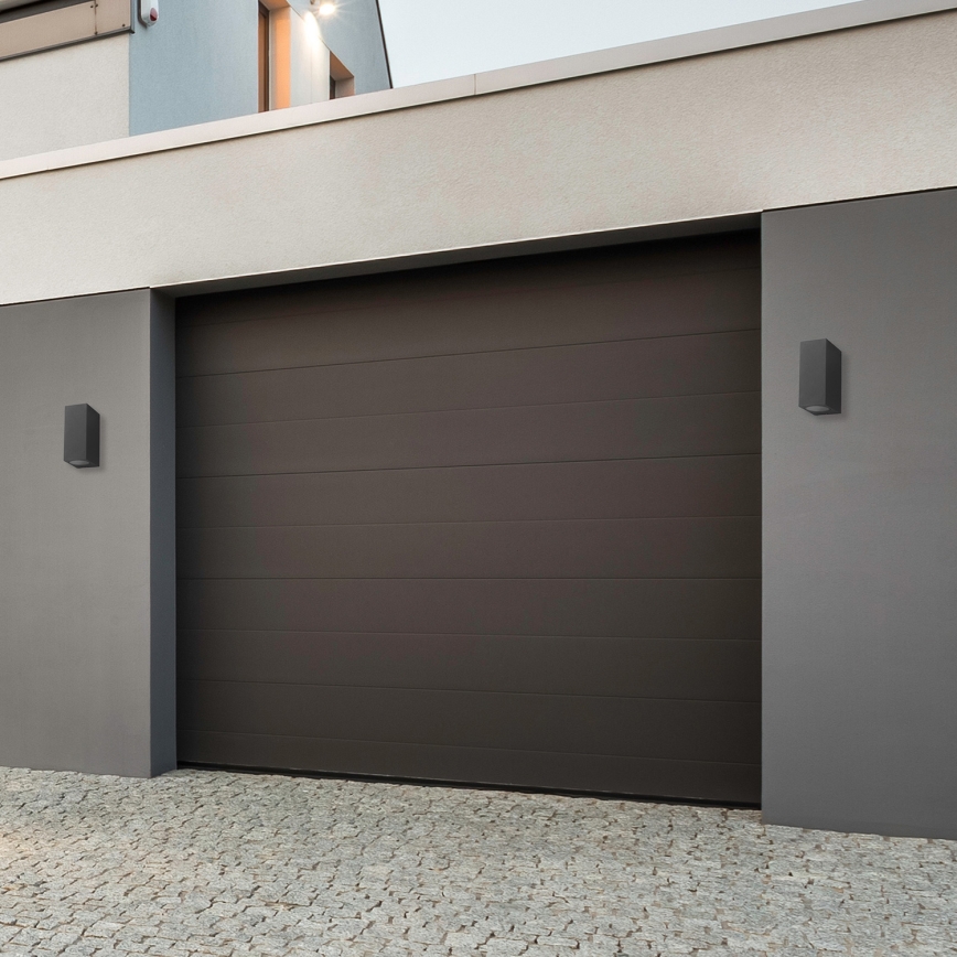 Вуличний настінний світильник BOKA 2xGU10/60W/230V IP44 чорна