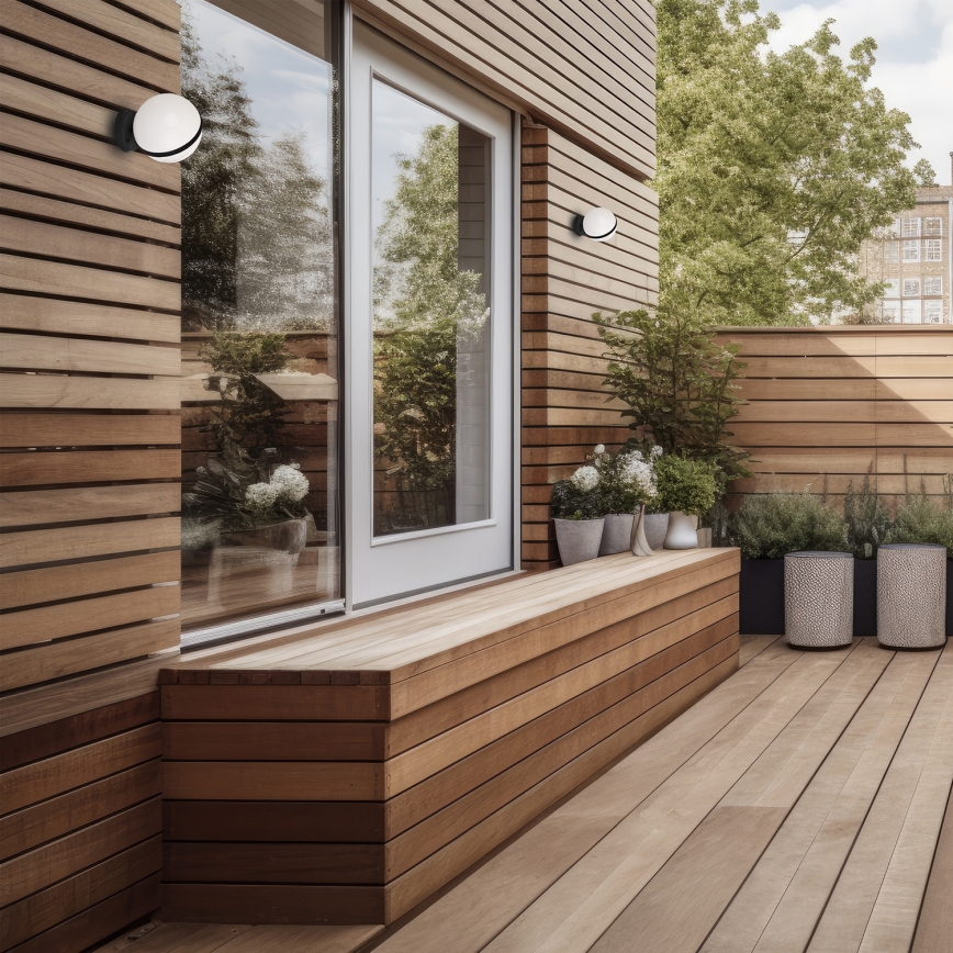 Вуличний настінний світильник CIRCULO 1xE27/40W/230V IP44