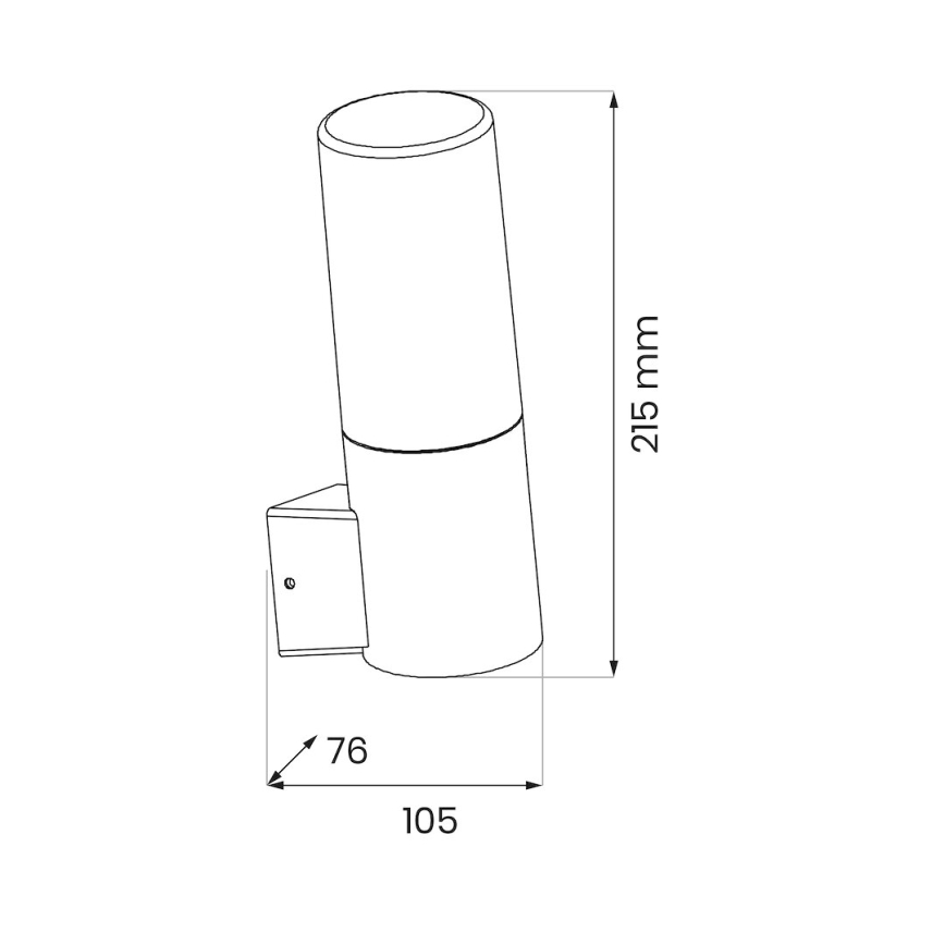 Вуличний настінний світильник HARLEM 1xE27/60W/230V IP44 чорний