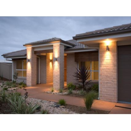 Вуличний настінний світильник QUAZAR7 2xGU10/11W/230V IP44 сірий