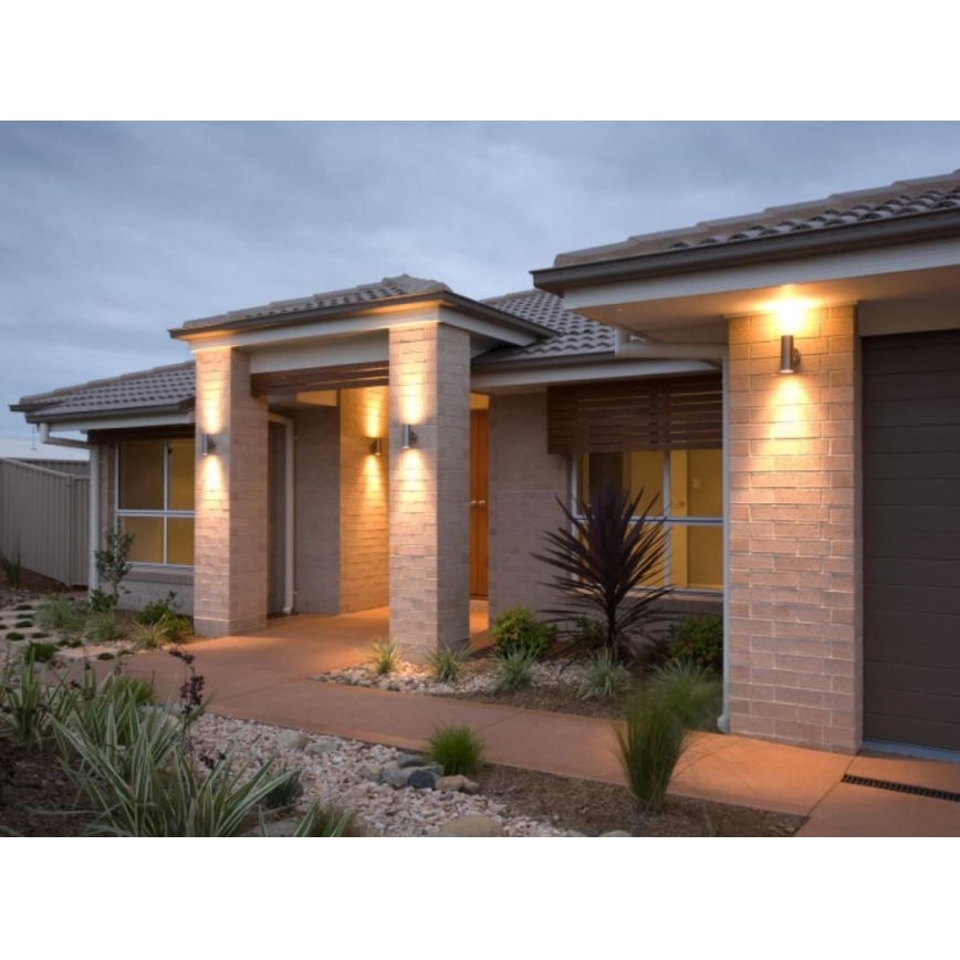 Вуличний настінний світильник QUAZAR7 2xGU10/11W/230V IP44 сірий