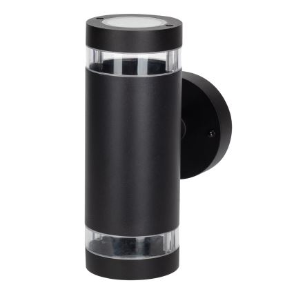 Вуличний настінний світильник RINO 2xGU10/12W/230V IP54 чорний