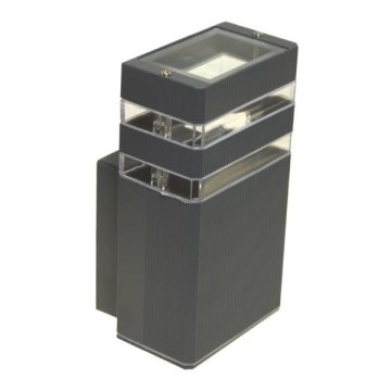 Вуличний настінний світильник SANTA 1xGU10/30W/230V IP54 антрацит