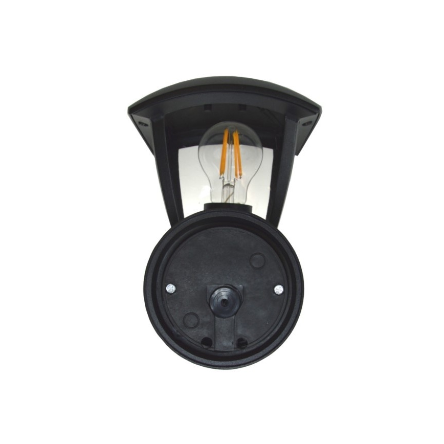 Вуличний настінний світильник SURVA 1xE27/60W/230V IP44 чорний