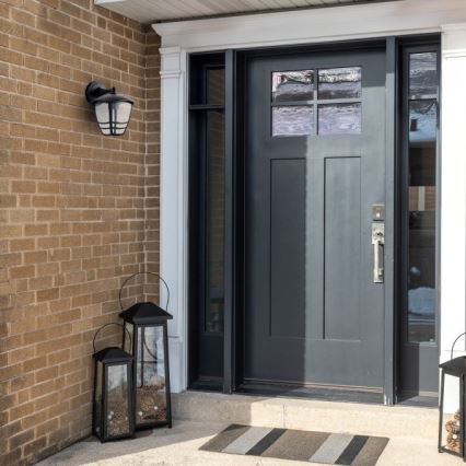 Вуличний настінний світильник TEVIO KD 1xE27/60W/230V IP54 чорний