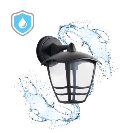 Вуличний настінний світильник TEVIO KD 1xE27/60W/230V IP54 чорний