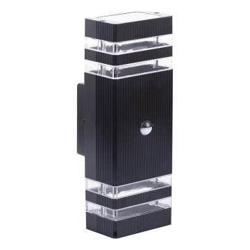 Вуличний настінний світильник з датчиком BREZZA 2xGU10/35W/230V IP65