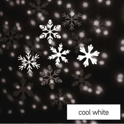 Вуличний різдвяний LED проектор LED/3,6W/230V IP44 холодний білий