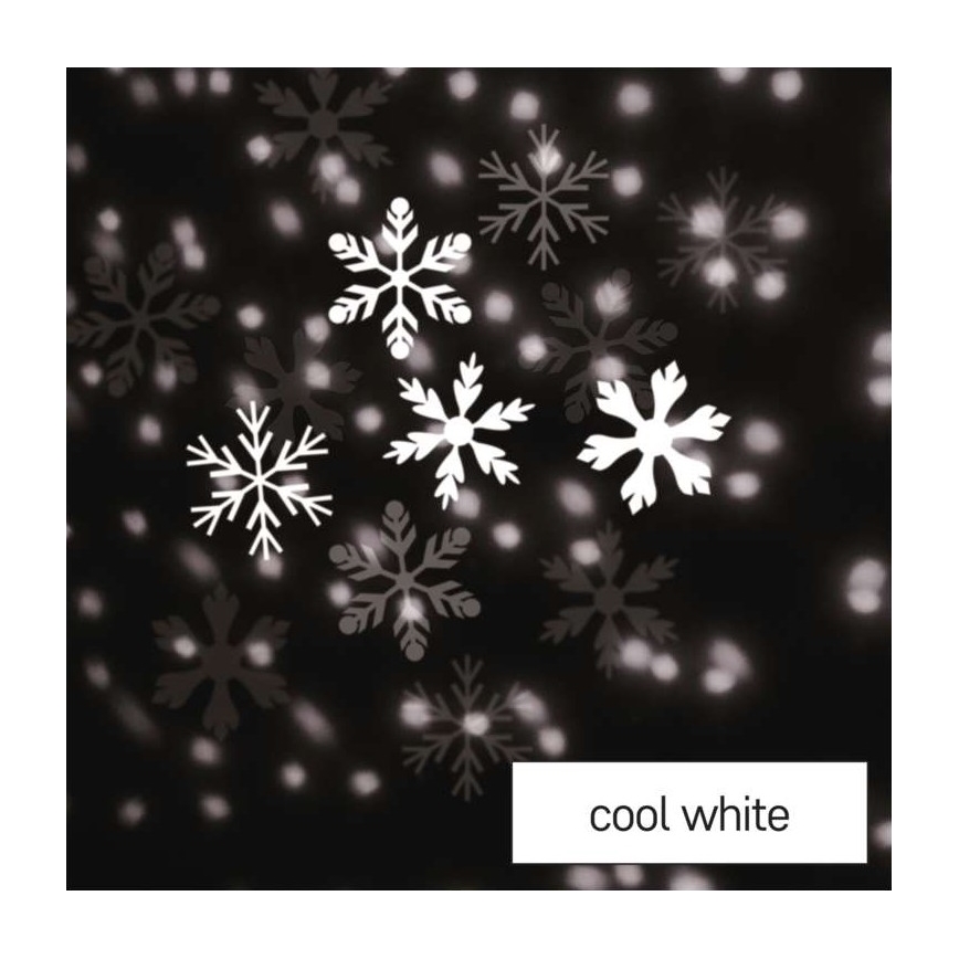 Вуличний різдвяний LED проектор LED/3,6W/230V IP44 холодний білий