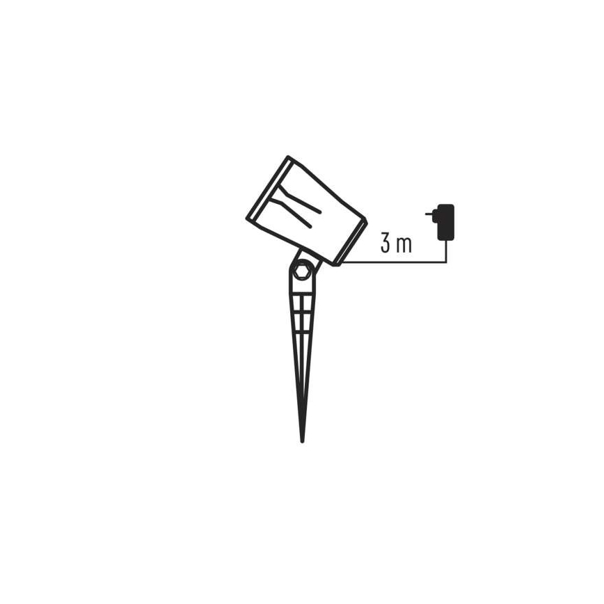 Вуличний різдвяний LED проектор LED/3,6W/230V IP44 холодний білий