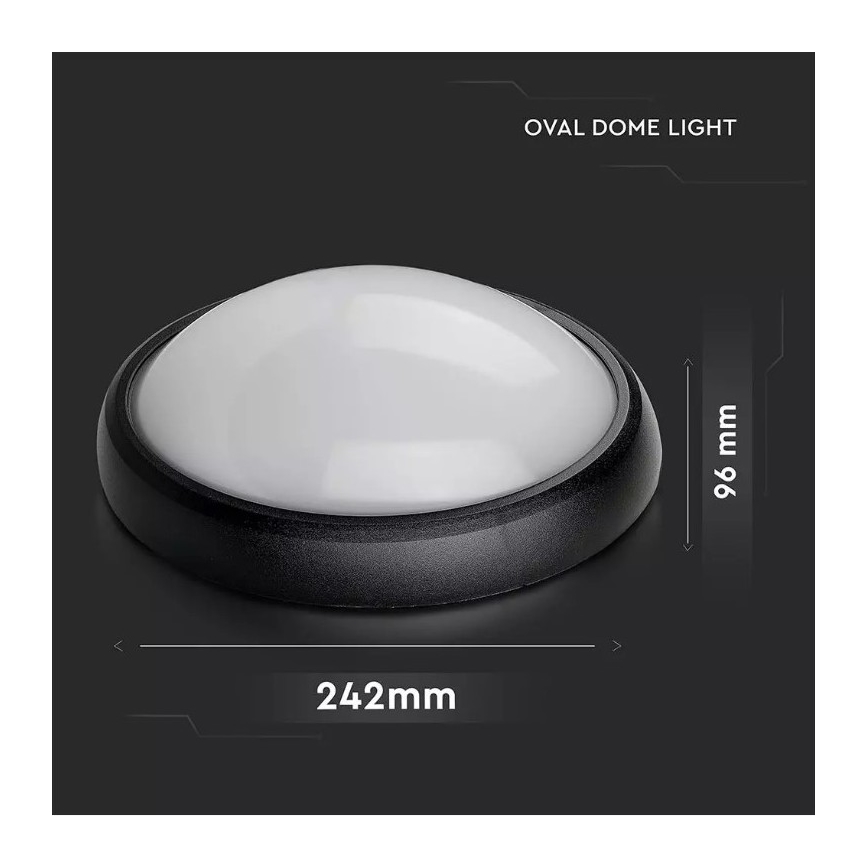 Вуличний стельовий LED світильник LED/12W/230V IP54