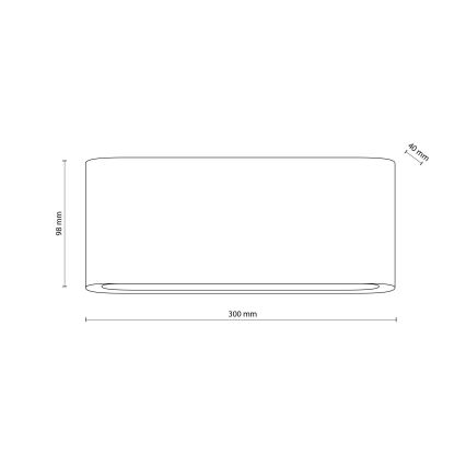 Вуличний світлодіодний настінний світильник ARWENA 2xLED/12W/230V IP54 чорний