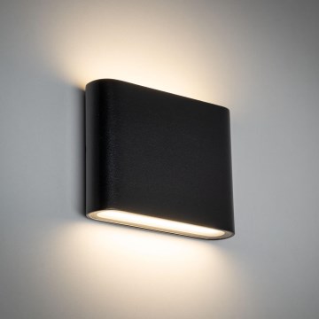 Вуличний світлодіодний настінний світильник ARWENA 2xLED/3W/230V IP54 чорний