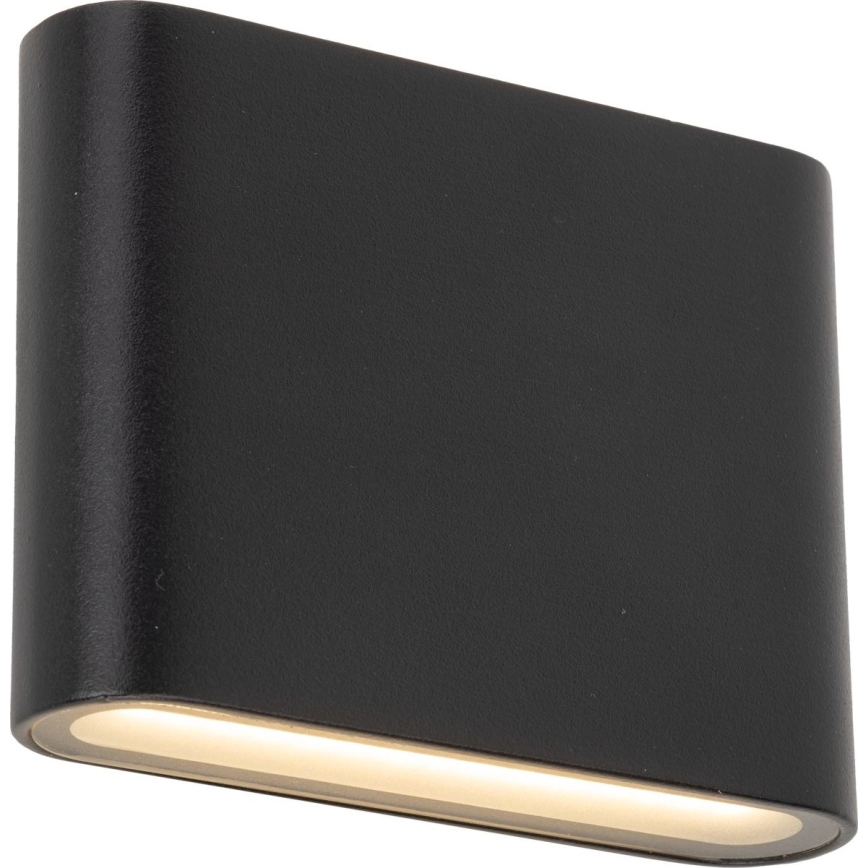Вуличний світлодіодний настінний світильник ARWENA 2xLED/3W/230V IP54 чорний