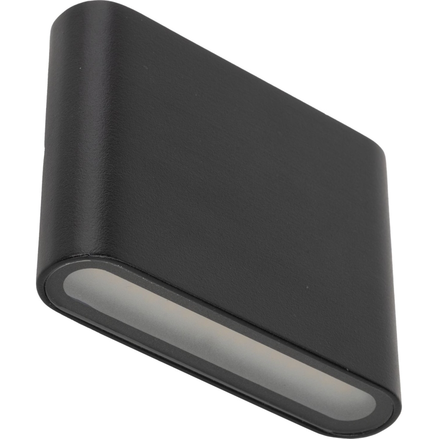 Вуличний світлодіодний настінний світильник ARWENA 2xLED/3W/230V IP54 чорний