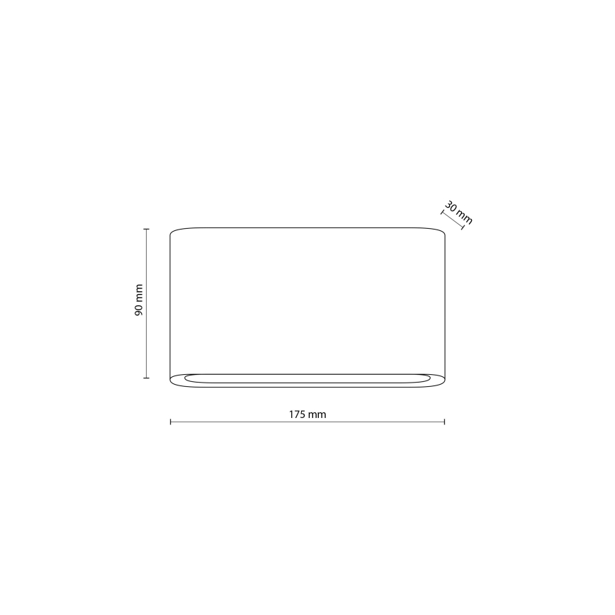 Вуличний світлодіодний настінний світильник ARWENA 2xLED/6W/230V IP54 чорний