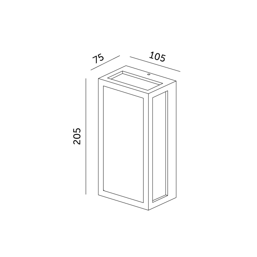 Вуличний світлодіодний настінний світильник ENTERA LED/10W/230V 4000K IP54