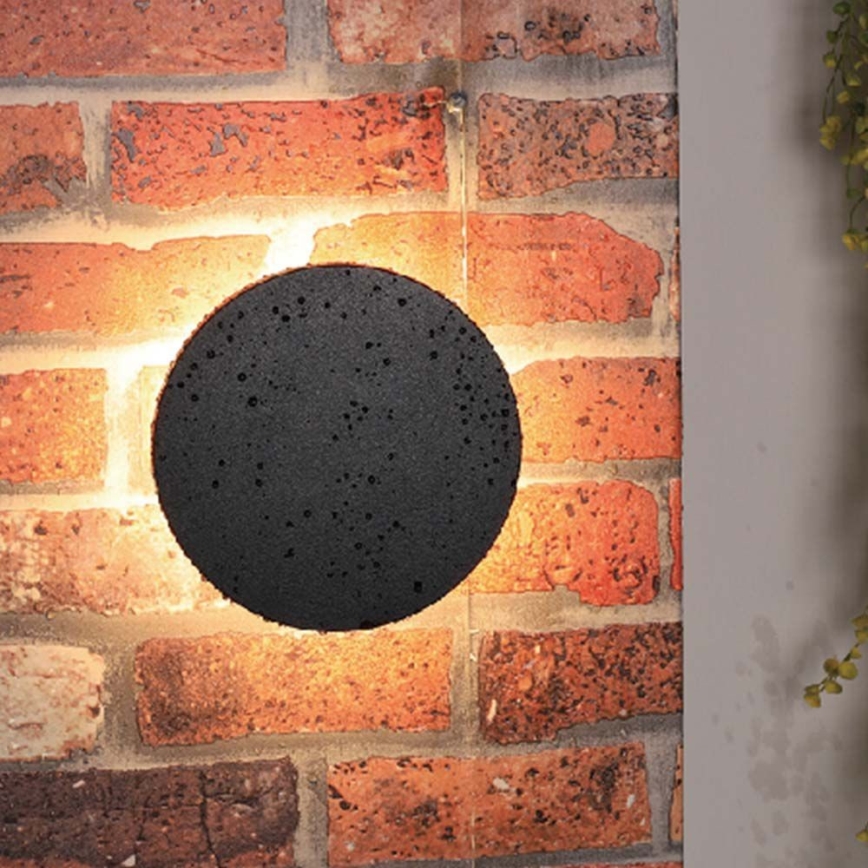 Вуличний світлодіодний настінний світильник LED/12W/230V 3000K IP65 чорний