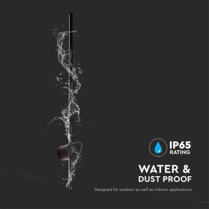 Вуличний світлодіодний настінний світильник LED/12W/230V 3000K IP65 чорний