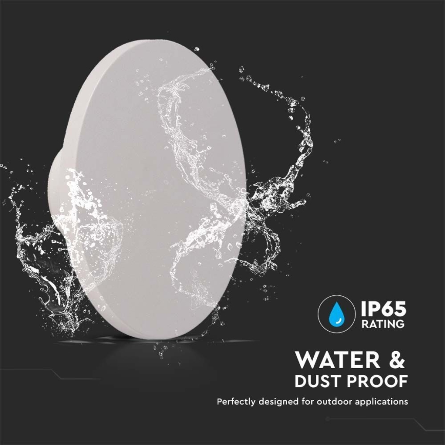 Вуличний світлодіодний настінний світильник LED/12W/230V 4000K IP65 білий