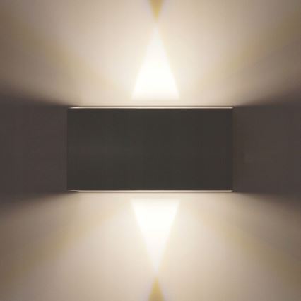 Вуличний світлодіодний настінний світильник LED/12W/230V IP54 чорний