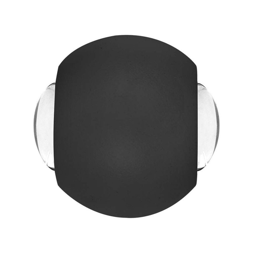 Вуличний світлодіодний настінний світильник LED/2W/230V 4000K IP54 чорний