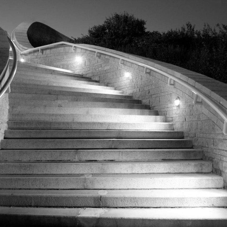 Вуличний світлодіодний настінний світильник LED/3W/230V 4000K IP65 чорний