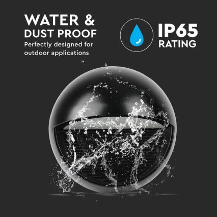 Вуличний світлодіодний настінний світильник LED/3W/230V 4000K IP65 чорний