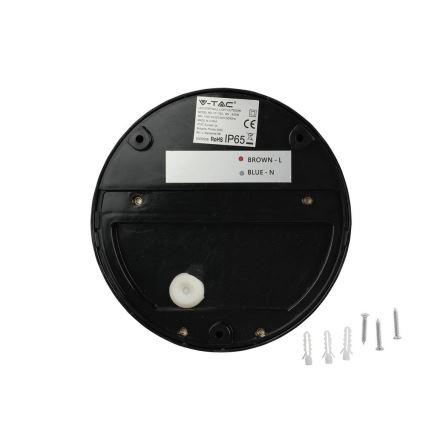 Вуличний світлодіодний настінний світильник LED/3W/230V 4000K IP65 чорний