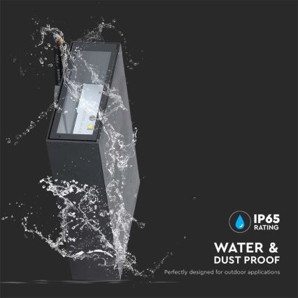 Вуличний світлодіодний настінний світильник LED/4W/230V 3000K IP65 чорний