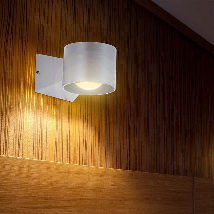 Вуличний світлодіодний настінний світильник LED/5W/230V 3000K IP65 білий