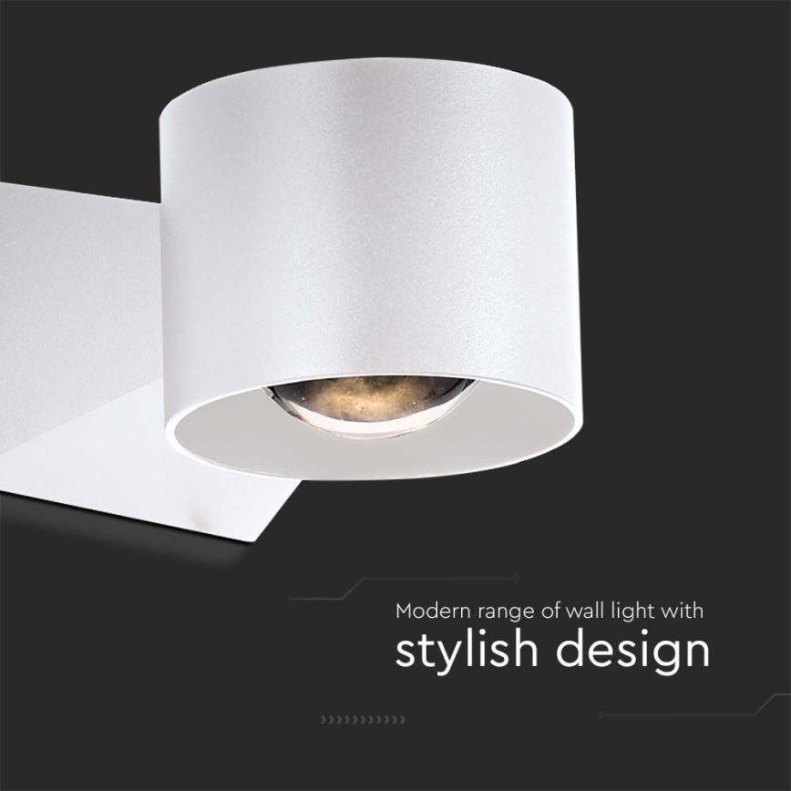 Вуличний світлодіодний настінний світильник LED/5W/230V 3000K IP65 білий