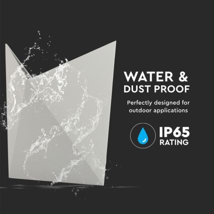 Вуличний світлодіодний настінний світильник LED/5W/230V 4000K IP65 сірий