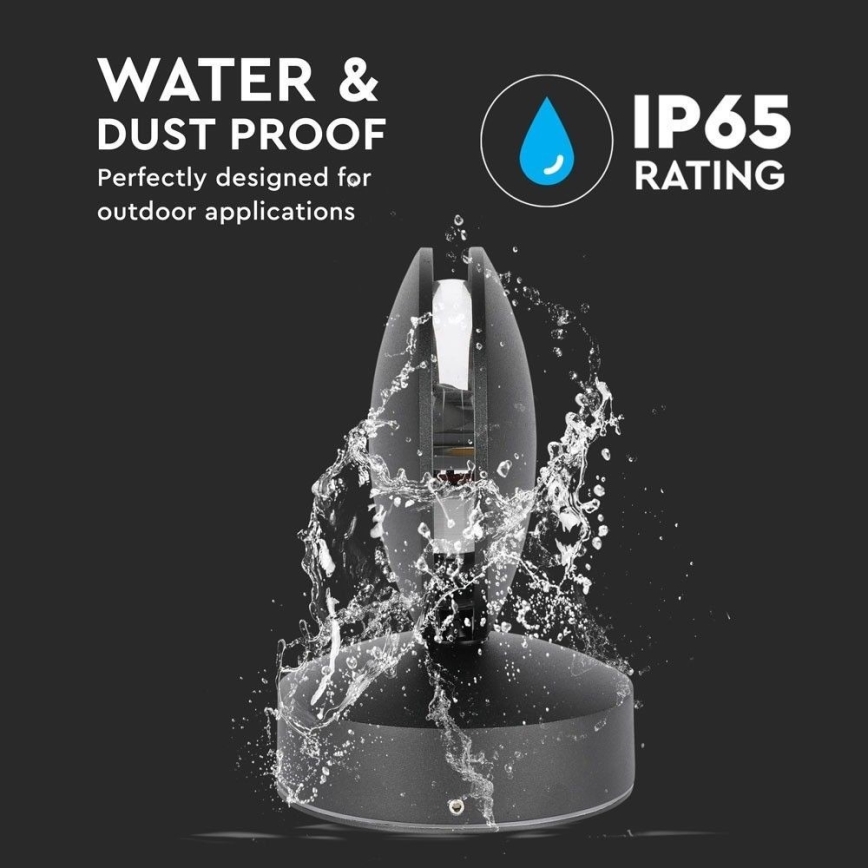 LED Вуличний настінний гнучкий світильник LED/7W/230V 4000K IP65 чорний