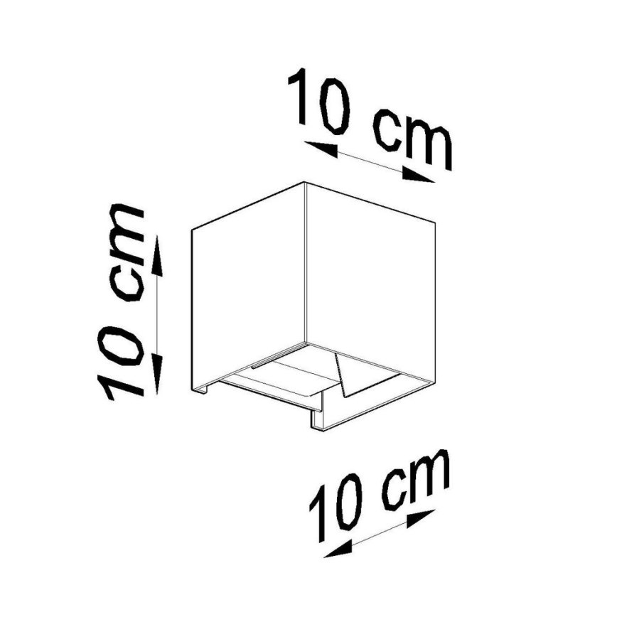 Вуличний світлодіодний настінний світильник LUCA LED/6W/230V IP54