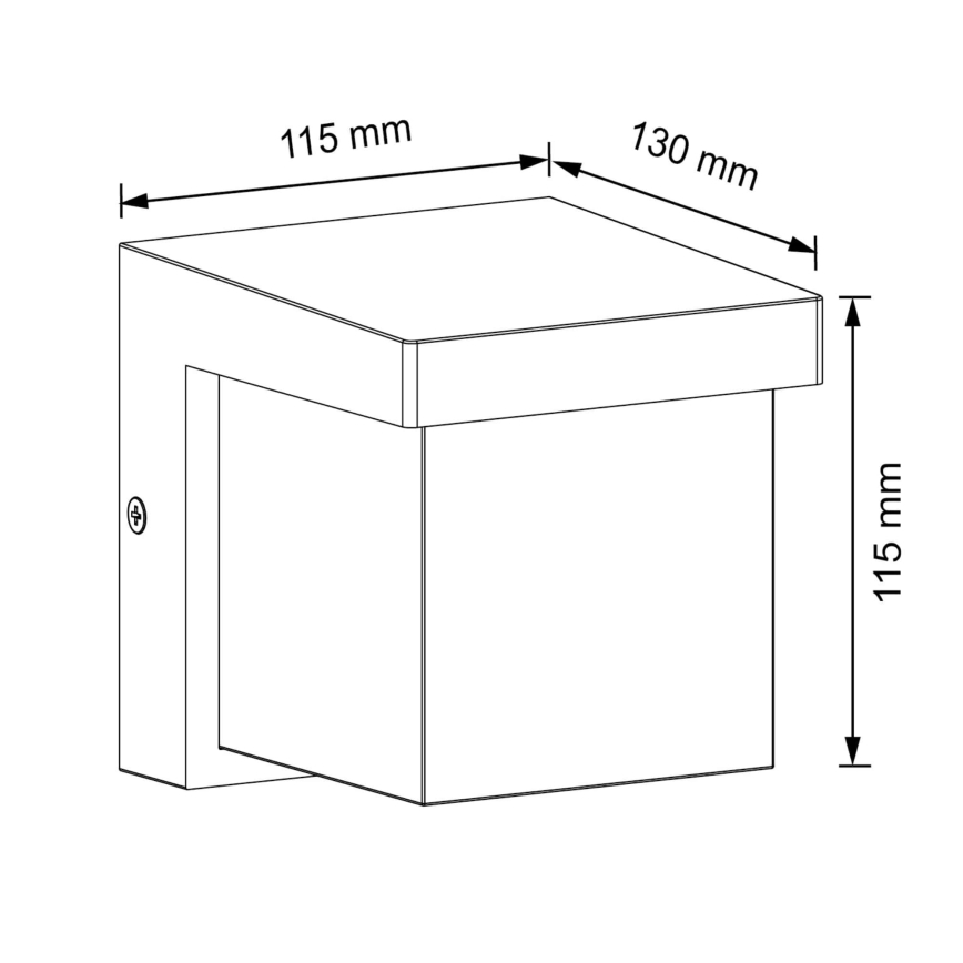 Вуличний світлодіодний настінний світильник MORGAN LED/10W/230V IP54