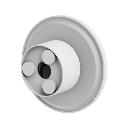 Вуличний світлодіодний настінний світильник PIATTA LED/9W/230V 3000/4000/6000K діаметр 12 см IP44 білий