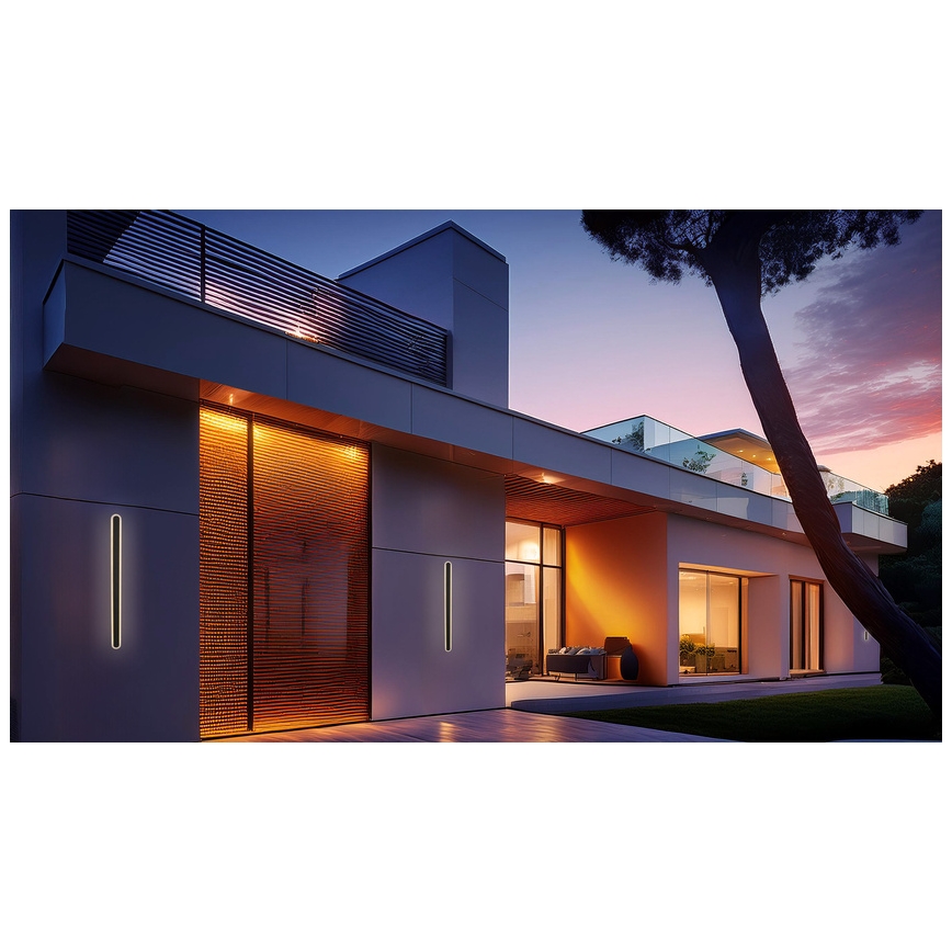 Вуличний світлодіодний настінний світильник STICK LED/12W/230V IP65 3000K 60 см