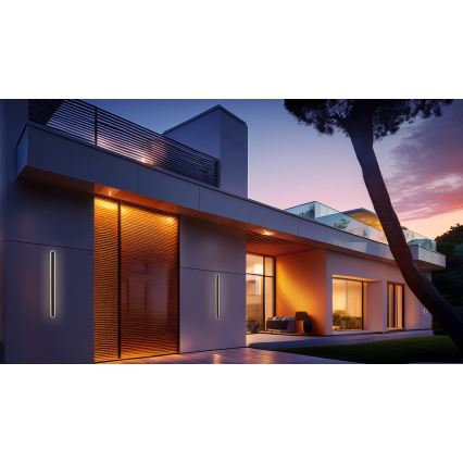 Вуличний світлодіодний настінний світильник STICK LED/28W/230V IP65 3000K 90 см