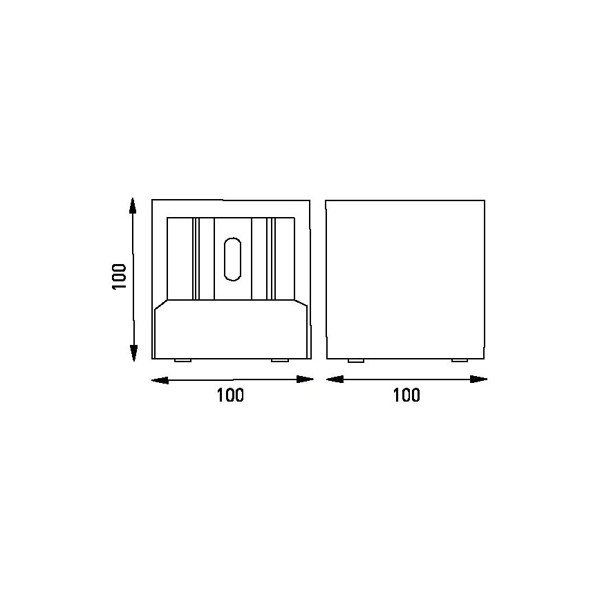 Вуличний світлодіодний настінний світильник TILL LED/6W/230V IP44