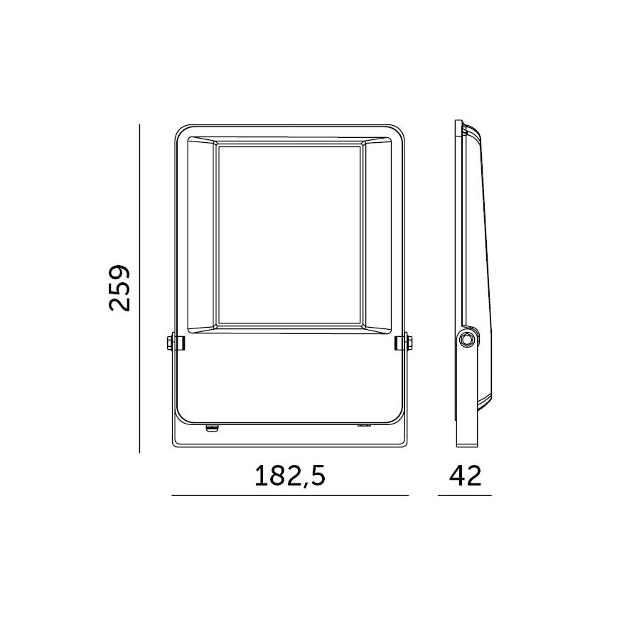 Вуличний світлодіодний прожектор LED/50W/230V 4000K 6500 лм IP65 IK06