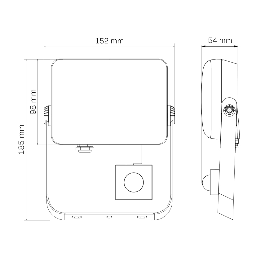 Вуличний світлодіодний прожектор з датчиком MILKY LED/30W/230V 4000K IP65