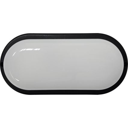 Вуличний світлодіодний стельовий світильник LED/15W/230V 4200K 20x9,8 см IP64 чорний