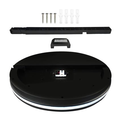 Вуличний світлодіодний стельовий світильник MARLON LED/18W/230V 4000K IP54 чорний