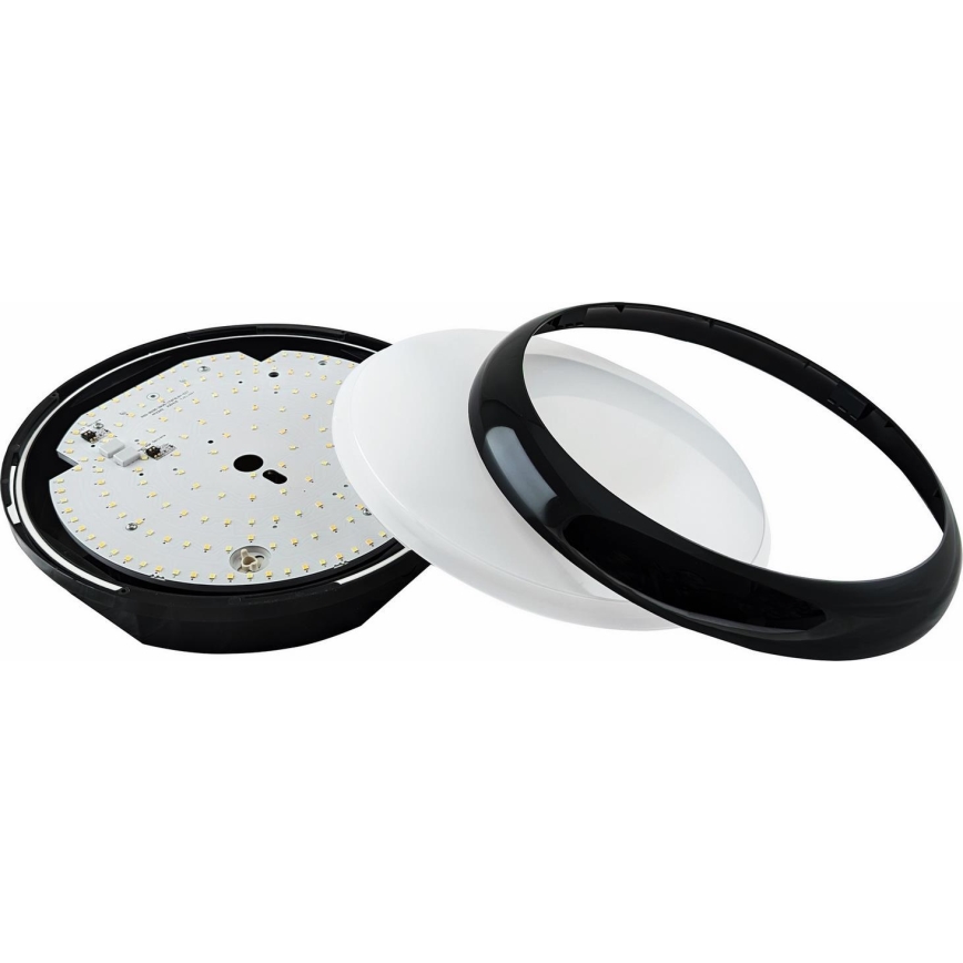 LED Вуличний стельовий світильник з регулюванням яскравості STROPY LED/12/15/18/22W/230V 3000/4000/6000K IP65 чорний