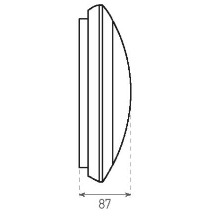 Вуличний світлодіодний стельовий світильник з датчиком RENO LED/16W/230V IP66 білий