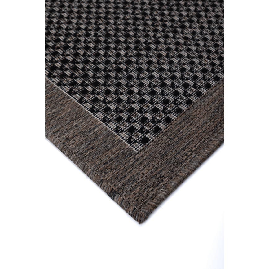 Вуличний килим EXPRESS NEW OUTDOOR 120x160 см антрацит/коричневий