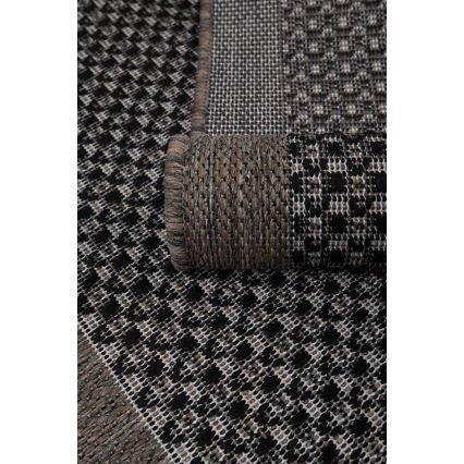 Вуличний килим EXPRESS NEW OUTDOOR 80x150 см антрацит/коричневий
