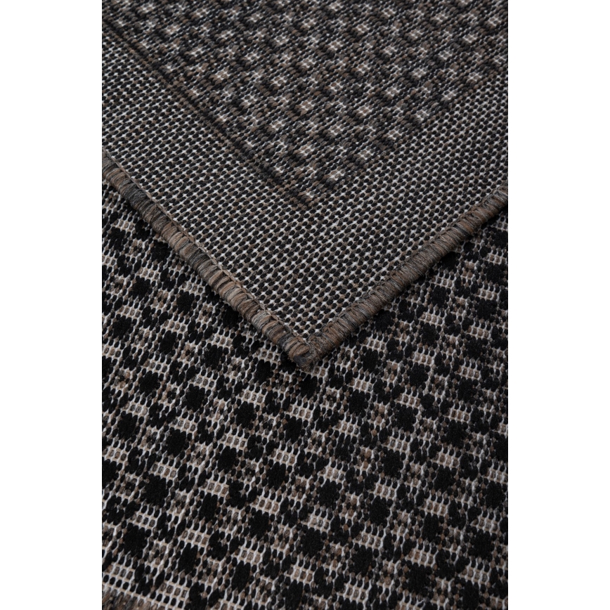 Вуличний килим EXPRESS NEW OUTDOOR 80x150 см антрацит/коричневий