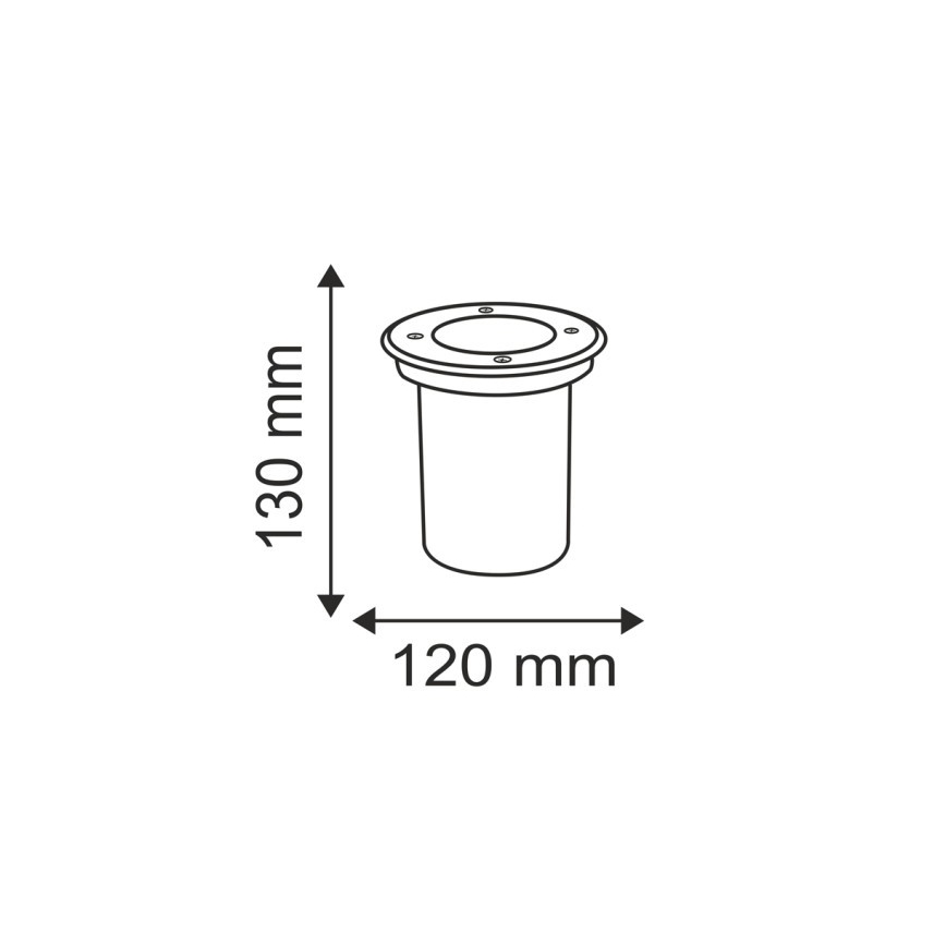 Вуличний ґрунтовий світильник COMETA 1xGU10/50W/230V IP65